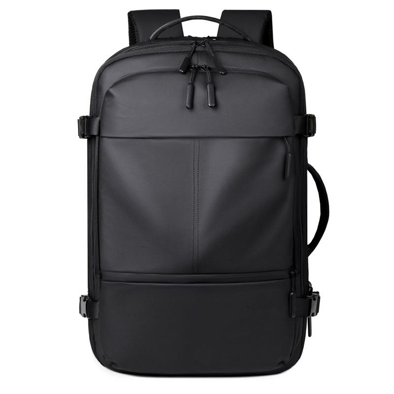 New large-capacity backpack business commuter outdoor travel bag solid color high-end multi-layer backpack computer bag