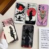 Personalisierte japanische B-Bushido Handyhülle für Samsung S25, S24, S21, S22, S23, S30, Ultra, S20, Plus, Fe, Weiche Silikon-Schwarze Hülle