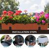 HAKIDZEL 2-Pack Planter Hooks, Wall-Mounted Planter Rack, Outdoor Iron Planter Bracket, for Balconies and Railings, Hanging Plants and Lanterns