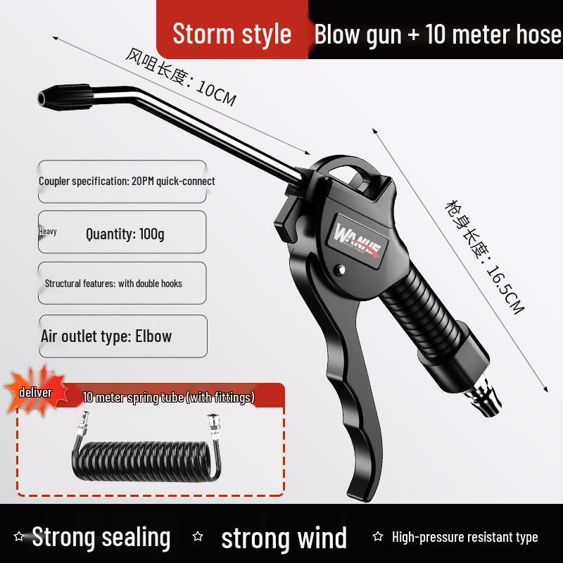 Wanhe High-Pressure Air Blow Gun for Dust Removal and Truck Inflation