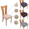 Luxurious Stretch Dining Chair Seat Covers Soft Removable Elastic Slipcovers Protector