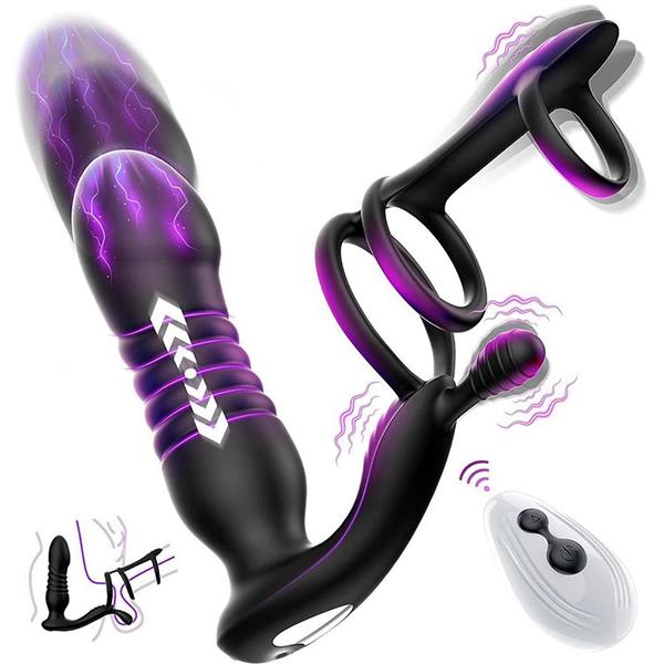 Sex Toys Vibratori anali Dito Massaggio alla prostata Stimolatore della prostata Masturbatore maschile Sex Toys per uomini Gay