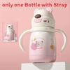 Childrens Insulated Travel Mug With Handle And Straw For School And Outdoor Use