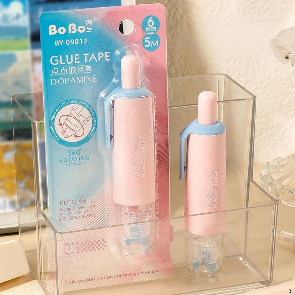 360 Degree Rotation Head Dot Glue Tape Large Capacity Rolling Glue Tape Students Gift