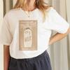 Short Sleeved Aesthetic T-Shirt Women's Top Fashionable Printed T-Shirt Casual Regular Top Round Neck New Clothing Women's T-Shi