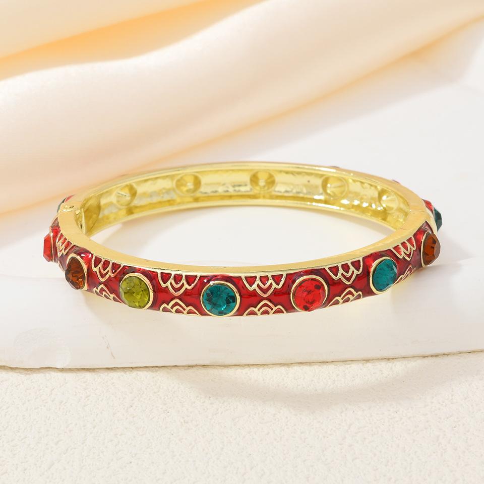 Retro Colorful Enamel Multi-color Bracelet