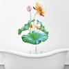 2pcs Lotus Flower Wall Stickers Waterproof Wall Decal Wallpaper For Living Room Bedroom Decoration