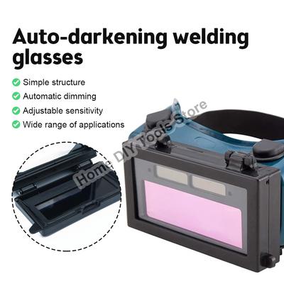 Solar Auto Darkening Welding Mask Welding Helmet Eyes Goggle/Welder Glasses Arc Protection Helmet for Welding Machine/Equipment