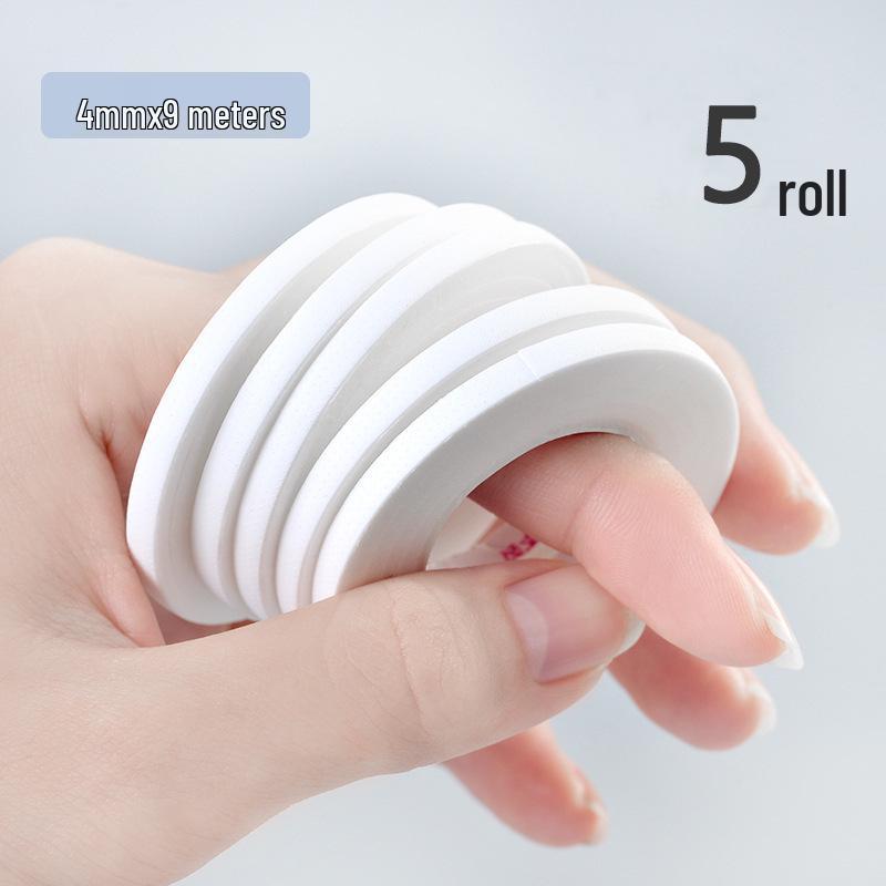 5 Rolls of 4mm Breathable Low-Irritation Eyelash Lifting and Isolation Tape for Extensions.