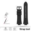 ONEFür GUESS W0149L5 Weiches Silikon-Gummi-Uhrenarmband Erhöhter Rand Herren Sport Wasserdichtes Armband Armband 26x14mm Schwarz BlauMN