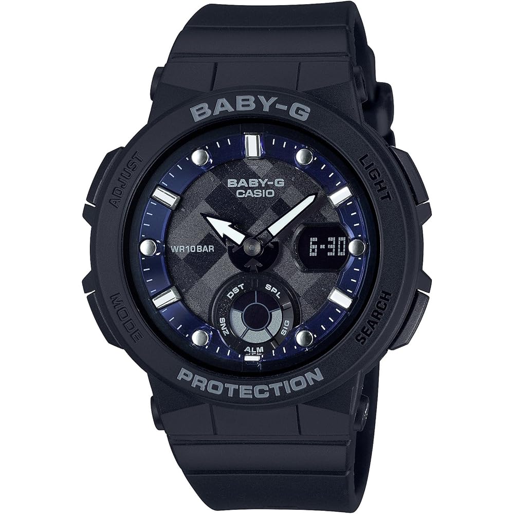 Casio Baby-G Beach Traveler BGA-250-1AJF Women s Black Watch Water Resistant Stylish Design