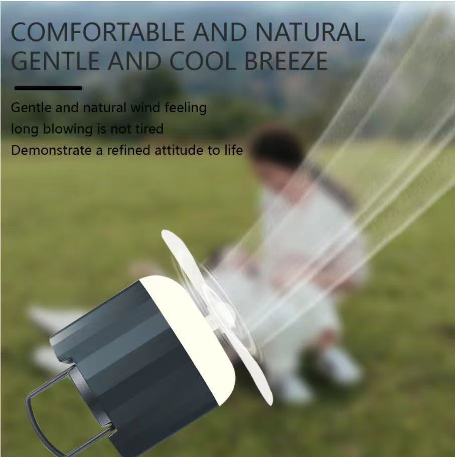 Outdoor Camping Led Lantern With Mosquito Repellent Fan For Tents