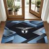 Lazio FC Design Crystal Velvet Rug Soft Decorative Mat for Bedroom Entrance