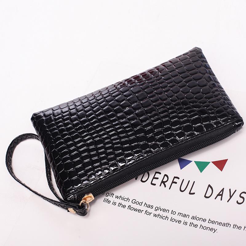 

Women s Lanyard Zipper Long Wallet Clutch Purse Coin Card Holder 19 * 11 * 1.5CM білий