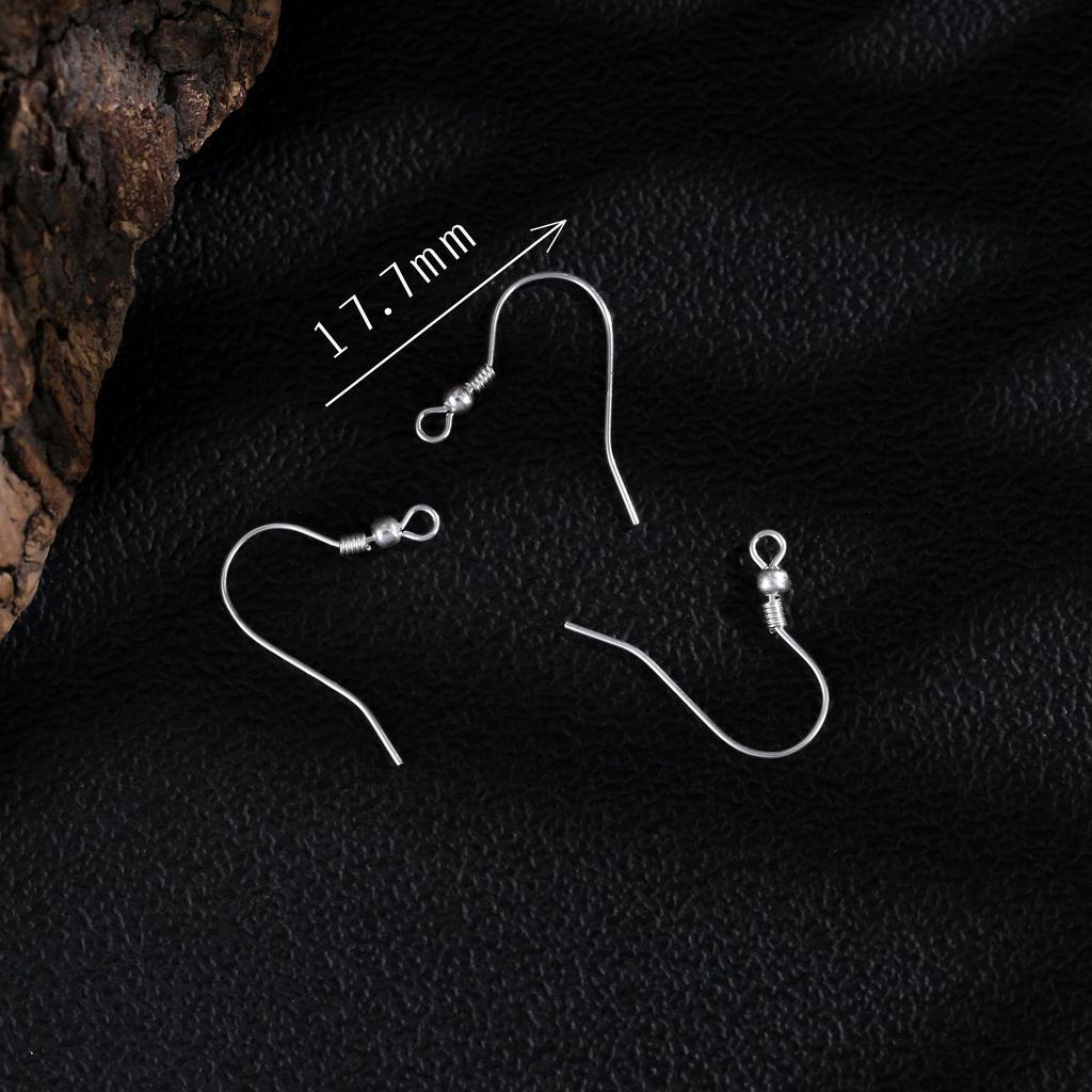 S925 Sterling Silver Phoenix Fern Earring Hooks - DIY Fashion Accessories, Simple and Versatile Style.