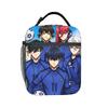 Anime Blue Locks Lunchtasche Tragbare Isolierte Brotdose Unisex Schul-Grafik-Kühltasche Vintage Oxford Thermische Lunchtaschen