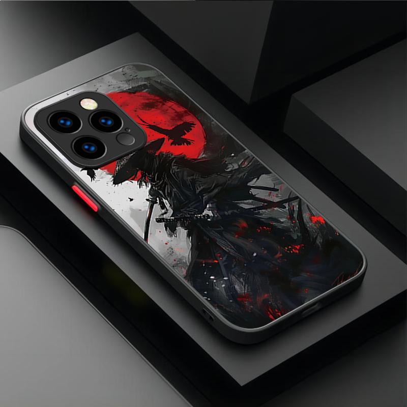 

Японская маска самурая Призрак Чехол для телефона Для iPhone 17 16 15 11 12 14 13 Pro Max Mini X XS XR 7 Plus 16E Air Ударопрочный Жесткий чехол iPhone 11 Pro