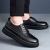 Plattform Herren Lederschuhe Outdoor Business Herren Schwarz Kleider Mode Lässig Hochzeitsparty Schuhe Schnürschuhe Bequeme Herrenschuhe