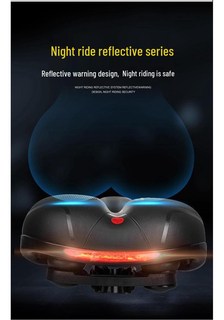 Super Soft Shock-Absorbing Mountain Bike Seat Cushion with Breathable Hollow Design