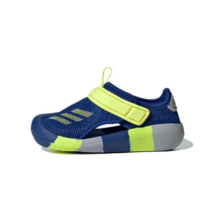 Adidas Slip Resistant Anti Kick Low top Toddler Shoes Blue Yellow Infant And Toddler GX5118