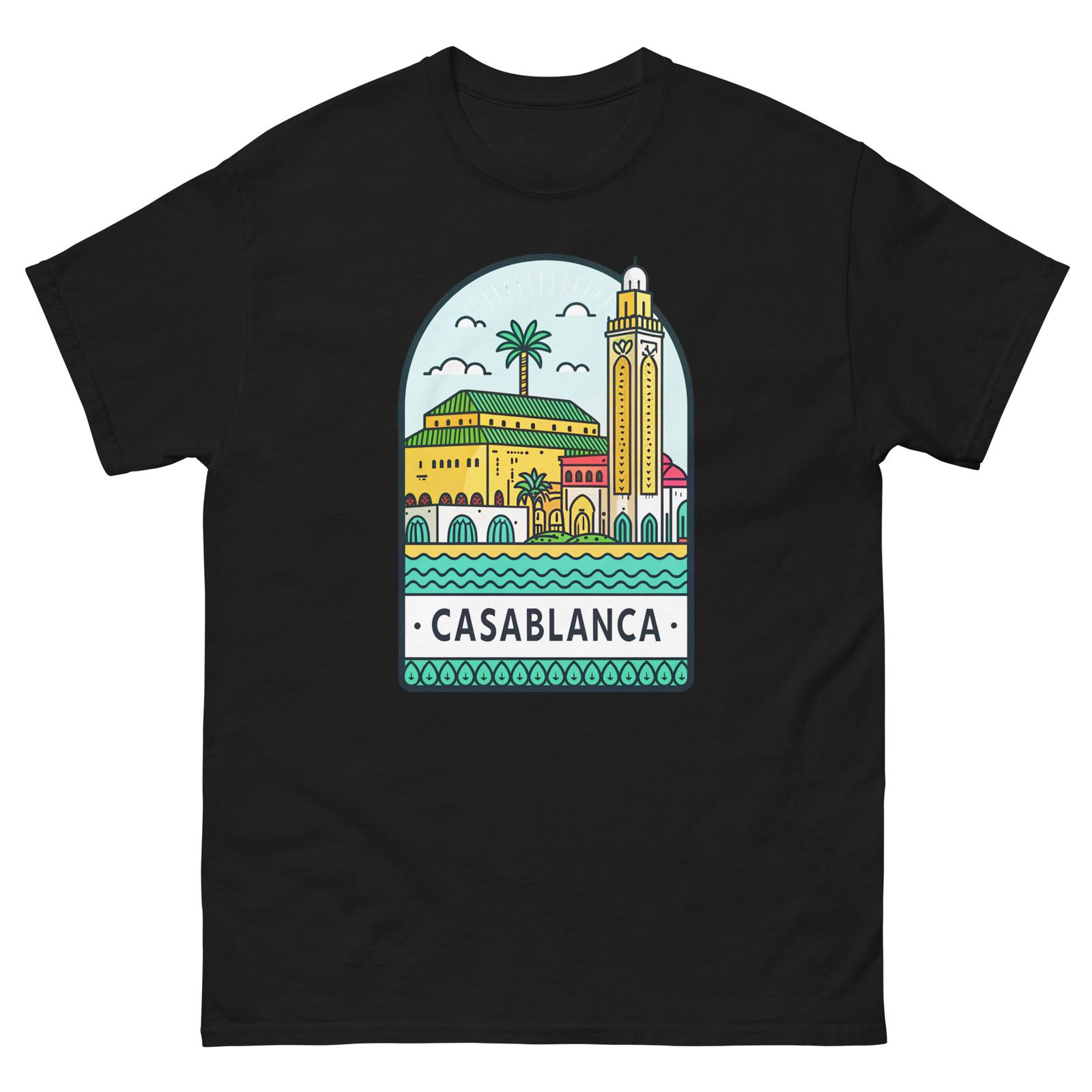 Casablanca World Travel Urban Area City T-Shirt XXXXL