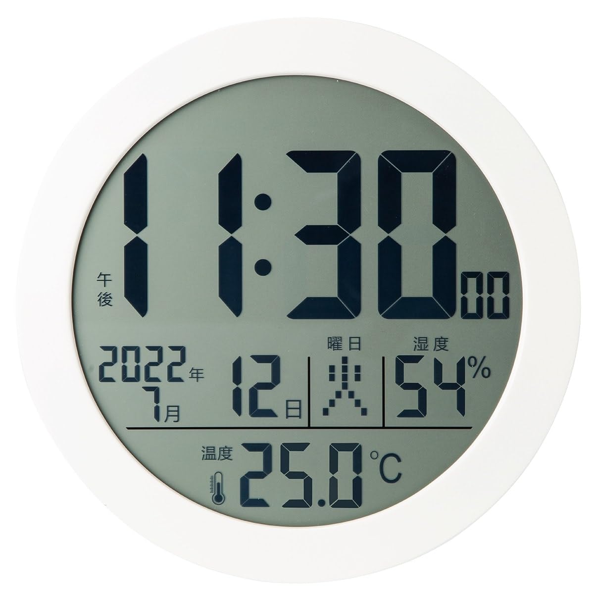 

Nitori Radio Digital Hanging Clock 001RN White NITORI 8172532