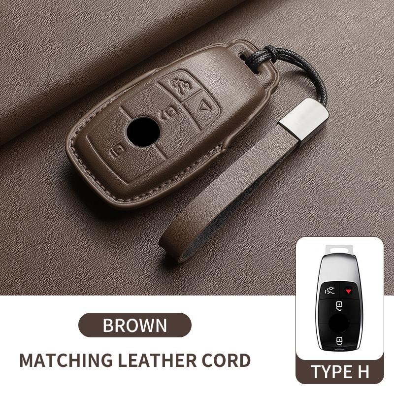 

Leather Car Key Case Cover For Mercedes Benz W205 W213 W177 W222 Glc Gls Cle Cla Glb X167 Amg A C E S G Class Key Case For Car