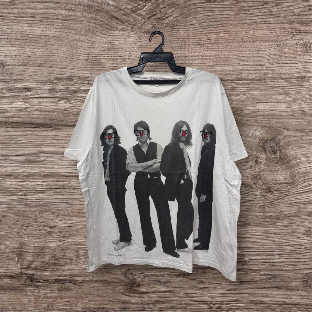 Vintage 00’s The Beatles Comic Relief For Red Nose Day Stella McCartney English Fashion / Vivienne Westwood Work / Graphic Tee / Size XL