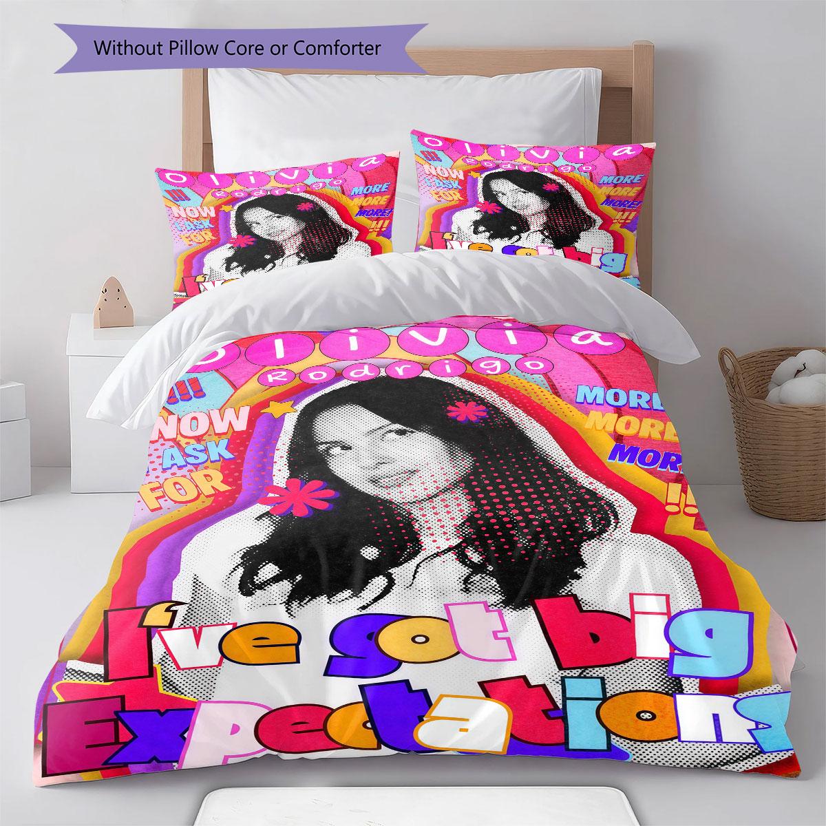 Olivia Rodrigo poster Bedding Quilt Set
