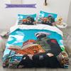 Cartoon Pattern Bedding Quilt Set Quilt Cover Pillowcase Home Decoration Birthday Gift (1 * Duvet Cover + 2 * Pillowcase, Without Core)