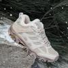 TUINANLE Women Cotton Shoes Winter Casual Plush Warm Snow Boots Female Outdoor Non-Slip Lace Up Walking Sneakers Men