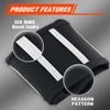 White Stripe Universial Seat Cover For Dirt Bike - Motorcycle Motorcross Enduro Seat Covers (Black)