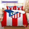 Juego de Edredón Ropa de Cama Atleti Funda de Edredón Funda de Almohada Decoración del Hogar Regalo de Cumpleaños (1 * funda nórdica + 2 * fundas de almohada, sin núcleo)
