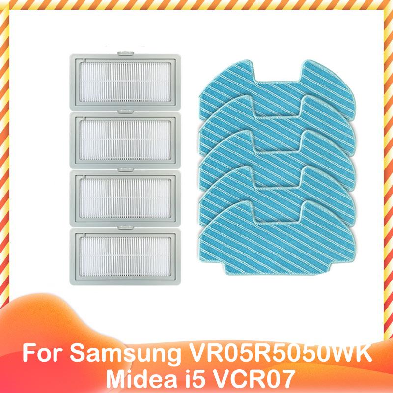 Spare Side Brush Strip Hepa Filter Mop Rag for Midea i5 VCR07 VCR08 MR09 Samsung VR05R5050WK Vacuum Cleaner Replacement Part