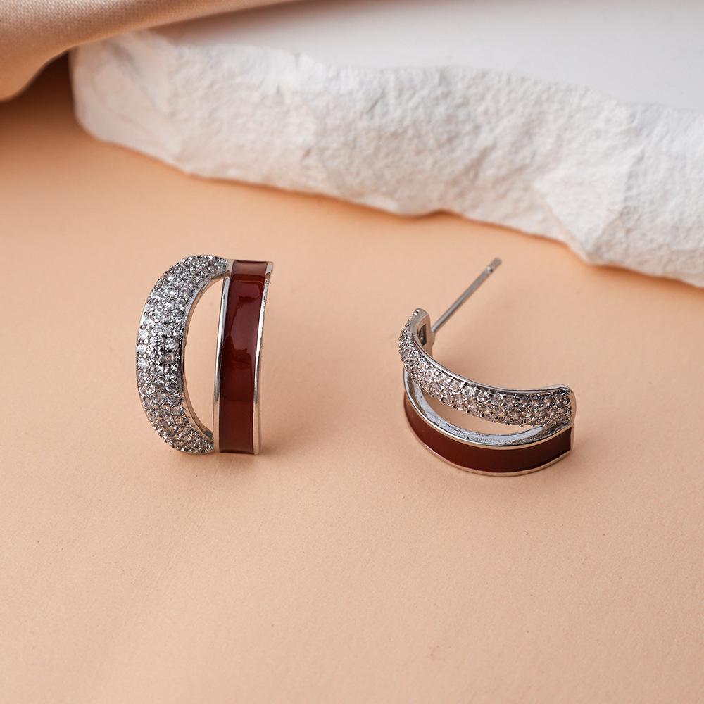 Eleganckie wiszące kolczyki z francuskich pereł: Pozłacany, Wzór Vintage ze Srebra 925