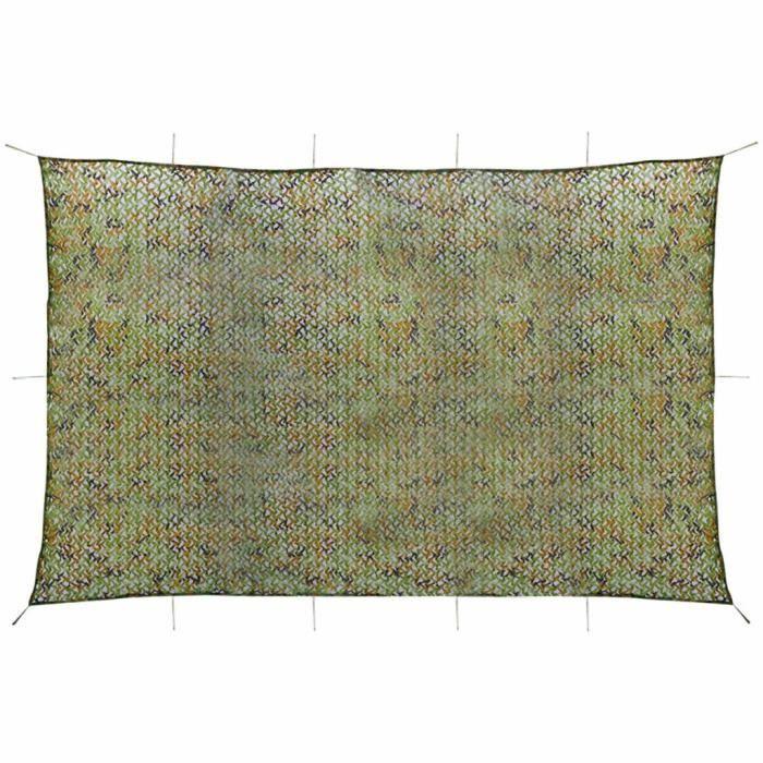 VidaXL Filet de camouflage avec sac de rangement 6 x 8 m