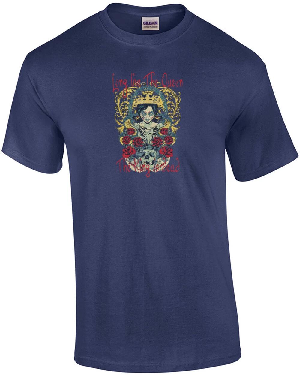 Long Live The Queen The King Is Dead Gothic T-Shirt 3XL
