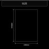 Bauhutte Desk and Chair Mat, Extra Large, Gaming Carpet (160 x 130 cm, 1.5mm Thick), Black, BCM-160BK