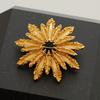 Medieval Style Sunflower Girl Exquisite Hollow Fireworks High-end Brooch