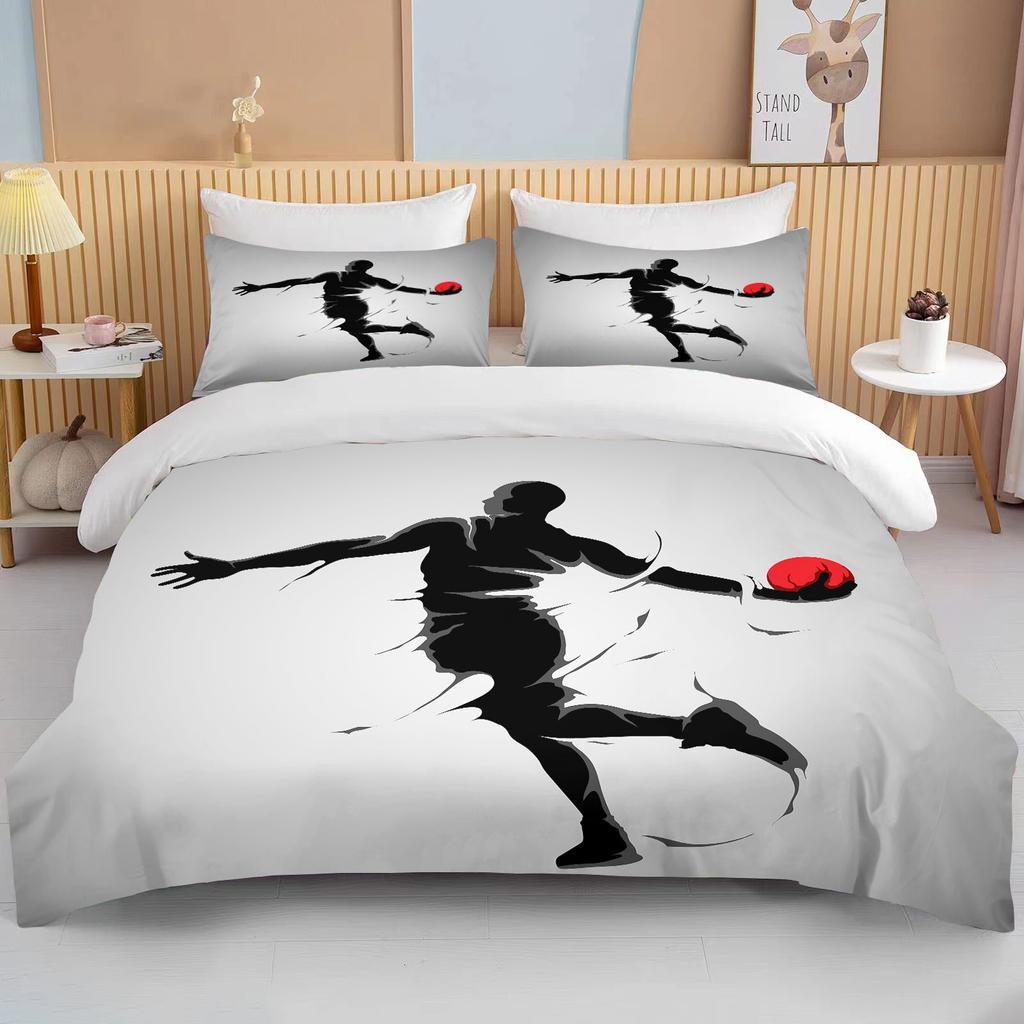 Comforter Cute Basketball Cartoon Double Bed Bed European Bedding Sets Home Textiles Luxury Pillow Cases Bedroom Bedding Sets