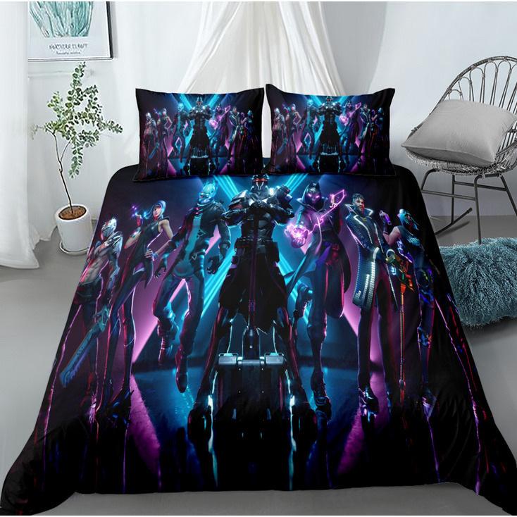 Cute Printed Quilt Cover Pillowcase Three-Piece Set Can Be Made Into Four-Piece 3D Digital Printing