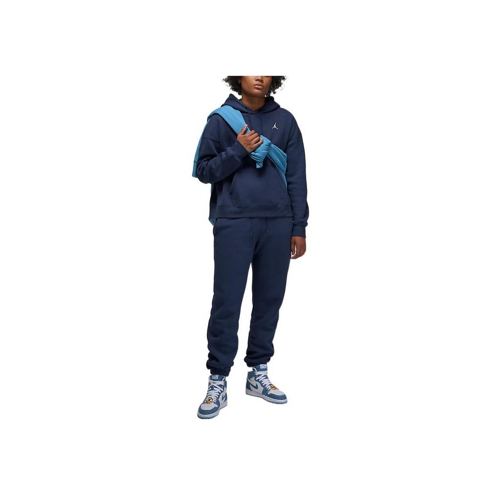 Jordan Brooklyn Fleece-Lined Thick Knit Pullover Hoodie Women Tops Blue DQ4459-410