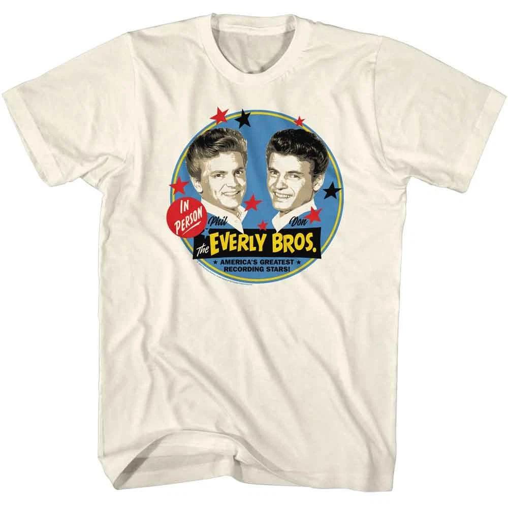 Everly Brothers - Star Circles - American Classics - Natural  Short Sleeve