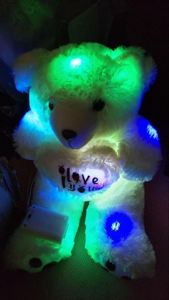 [USED] Colorful Glowing Teddy Bear