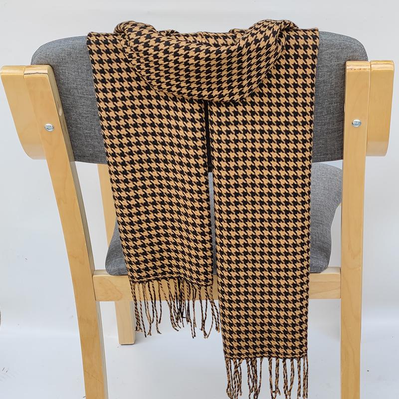 180*35cm new  Men Scarf Women With Tassel Color Lattice Cashmere muffler Thinker Autumn Warm Female Shawl Long Couple