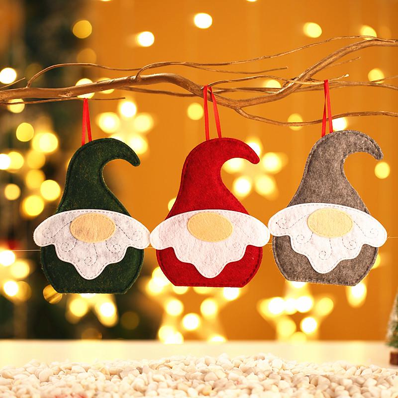 Faceless Santa Claus Christmas Tree Ornament Pendant