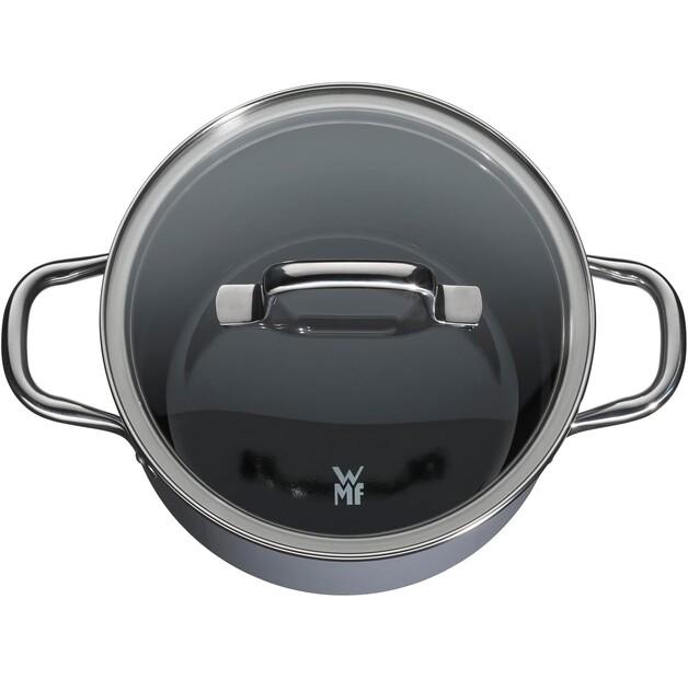 WMF Fusiontec Essential Saucepan Set, Blueberry, 3 Pieces (517065290)