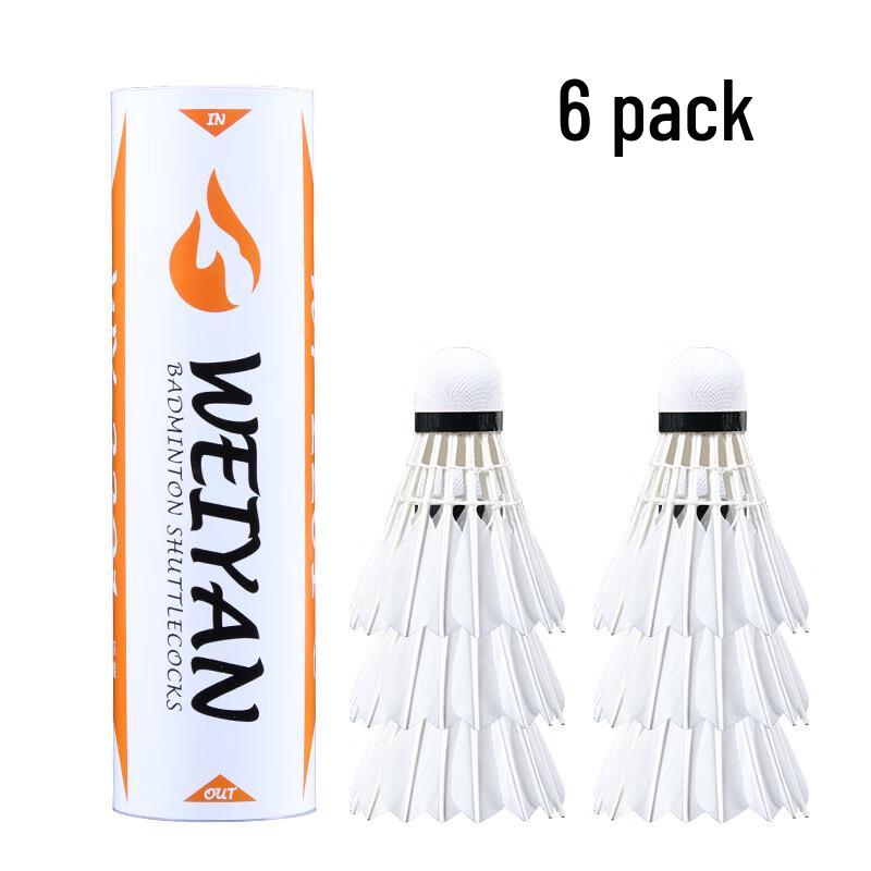 Ayubu 6-Pack Badminton Shuttlecocks