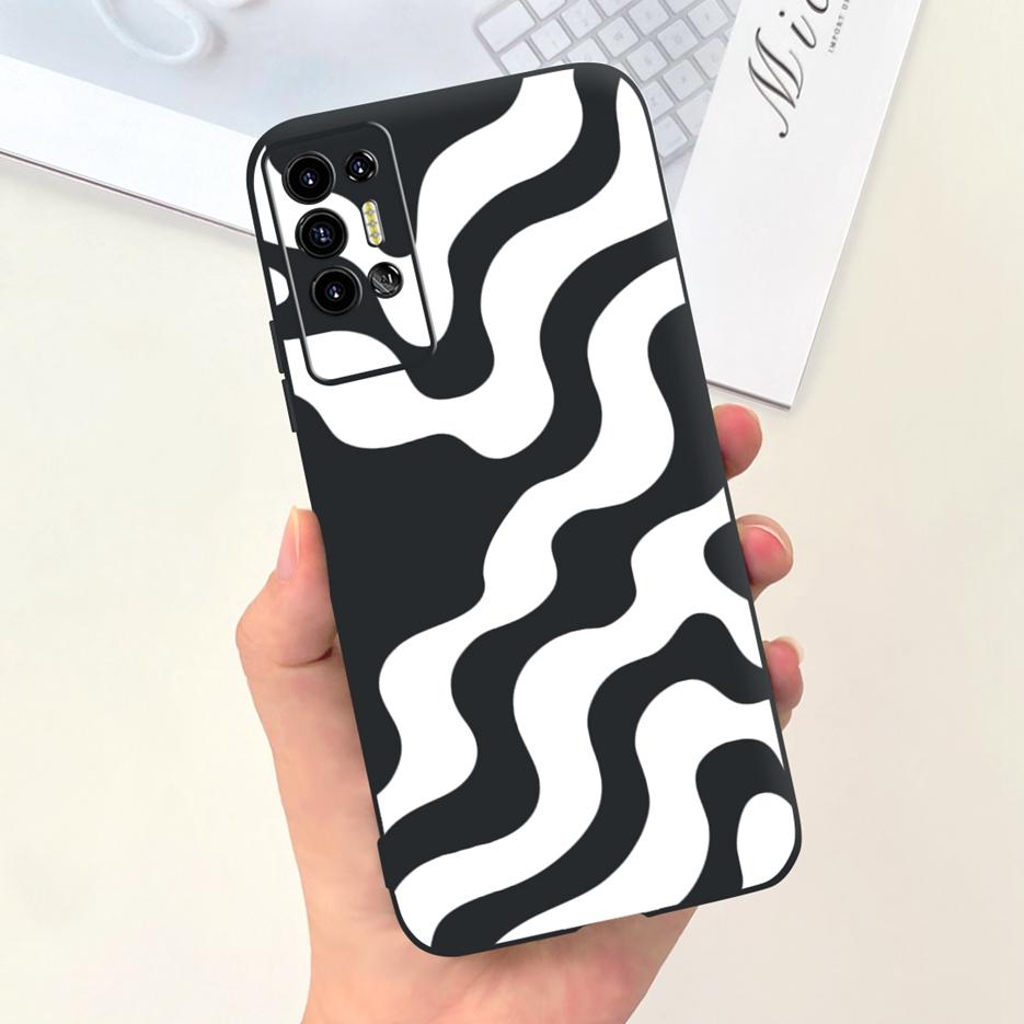 For Tecno Pova 2 Case LE7 LE7n Cute Dinosaur Cartoon Cover Soft Silicone Phone Case For Tecno Pova 2 Pova2 Back Cover 6.9'' Bags