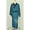 Used Men's kimono, undergarment, pure silk, closet color, booklet text, landscape painting, shibori pique pattern, retro